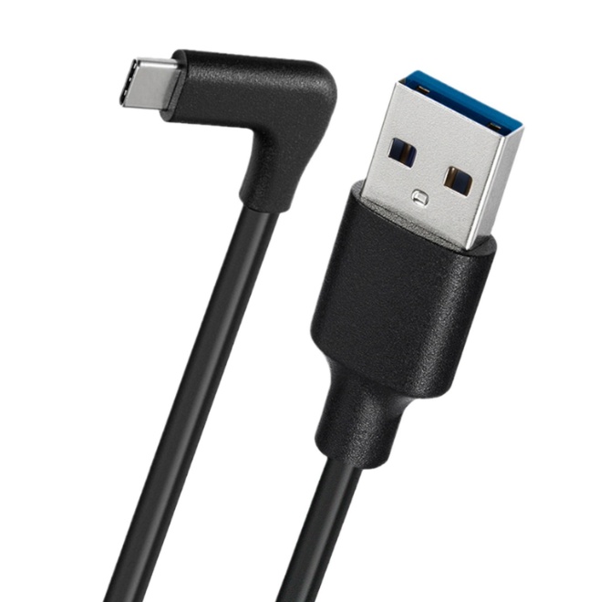 16ft/5M Link Cable for Meta Quest 2/3 Type-C Right Angle to USB A Charging Cord