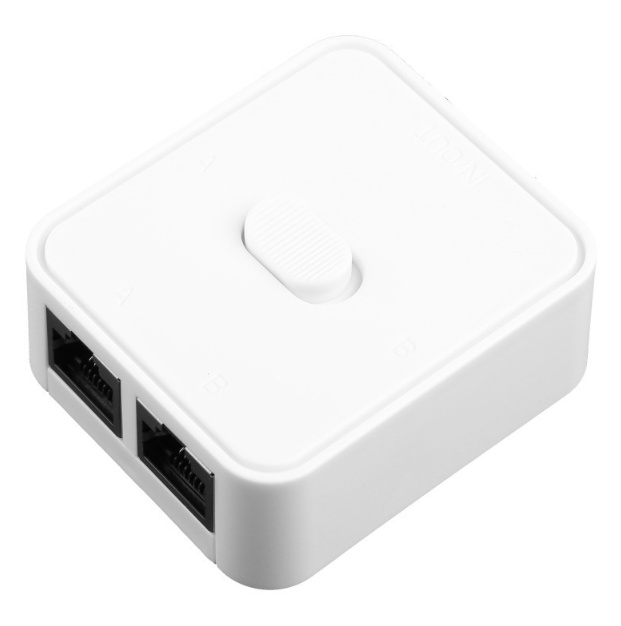 Gigabit Ethernet Splitter 1 to 2 - Network Splitter with USB Power Cable