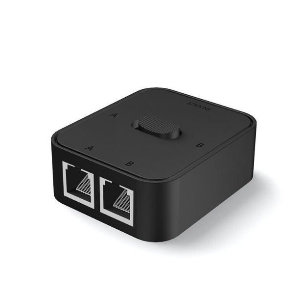 Gigabit Ethernet Splitter 1 to 2 - Network Splitter with USB Power Cable