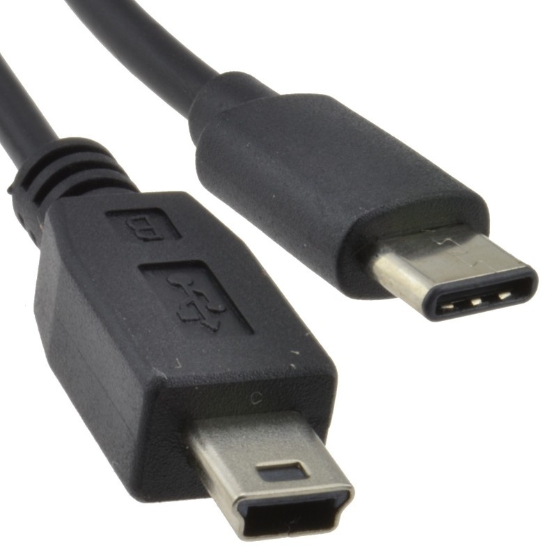 USB C To Mini Usb 5pin Male/male Power Charge Cable