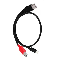 USB 3.0 Dual Power Y Shape 2 X Type a to Micro B SuperSpeed Cable for External Hard Drives