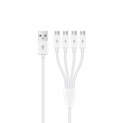 1.8m/6ft 4*USB Micro 5pin male to USB 2.0 A male cable