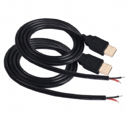 USB 2.0 Male Bare Cable Pigtail Open End Extension Cables 5V 3A Power Charge Wires DIY Connector Replacement Cable