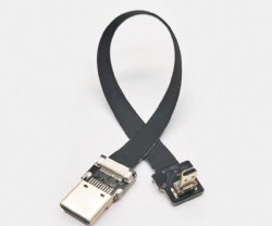 90 Degree Downward Standard HDMI Male Interface to Standard HDMI Male Interface for RED BMCC FS7 C300
