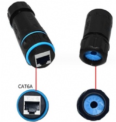 Shielded RJ45 Waterproof Panel Mount Connector IP68 Cat5/5e/6 8P8C Ethernet LAN Cable Coupler Female to Female Outdoor Network Adapter Brand