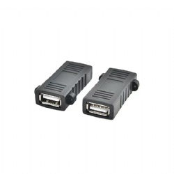 USB 2.0 A female to USB 2.0 A female with panel mount screw adapter