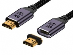 HDMI A male to HDMI A male magnetic 8K Video cable