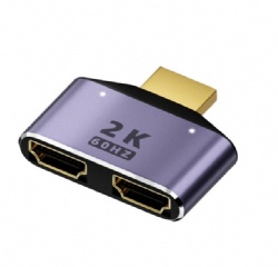 HDMI A Male to double HDMI A female splitter adpater 60hz