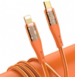 1M USB C Male to USB 8pin male power charge colorful cable PD 60W