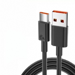 6A 66W Fast Charging, USB 2.0 A Male to Type-C Charger Cord