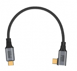 100W 40Gbps short Right Angle USB 4 Cable Support 8K@60Hz Video