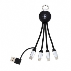 2 in 3 multi usb power charge led light logo print free CABLETOLINK