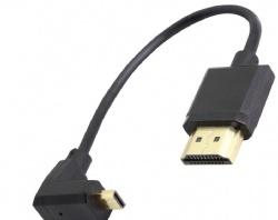 90 Degree Micro HDMI Male to HDMI Male Cable Adapter Connector 4K 60Hz Ethernet