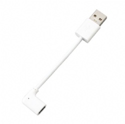 20CM White USB C female 90 degree to USB 2.0 A male data transfer power charge cable