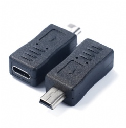 mini usb 5pin male to USB C female otg data transfer power charge adapter 480mbps CableToLink