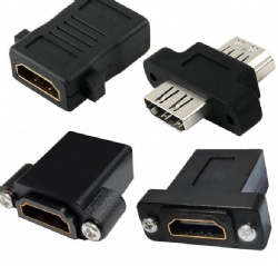 HDMI A female to HDMI A female with keystone adapter 4K