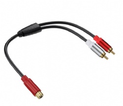 RCA Male to double RCA Female splitter cable