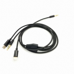 3 in 1 Headset Audio Cord Car Stereo Aux Cable Compatible with Google Pixel