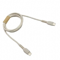 wheat straw degradation material usb c to usb c mobile phone power charge cable for iphone