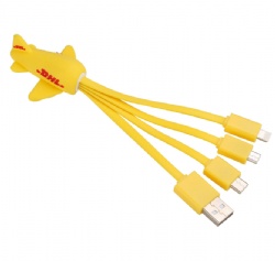 Colorful doll Multi usb power charge cable