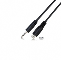 30cm Gold plated 3.5mm male to 3.5mm female with panle mount screw audio stereo cable