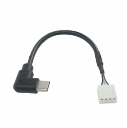 90 degree USB C male to 4pin cable 30cm