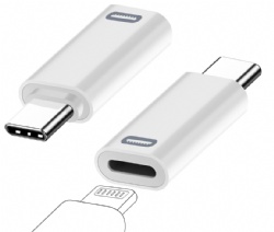 USB-C Adapter for iPhone Cable, PD Fast Charging Type C Male Converter Compatible with iPhone 16/15 Series, iPad Air/Pro, NOT for Square Reader/Headphone/Microphone/Pencil (White)