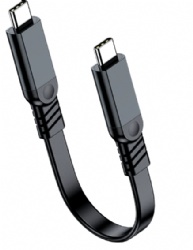 20cm flat USB C male to usb c male 60W Power charge 10gbps data transfer cable