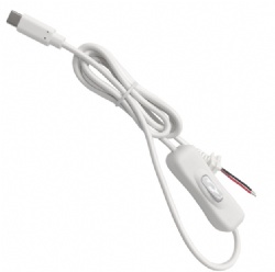 USB C Male to open with on/off switch cable