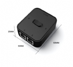 Gigabit Ethernet Splitter 1 to 2 - Network Splitter with USB Power Cable