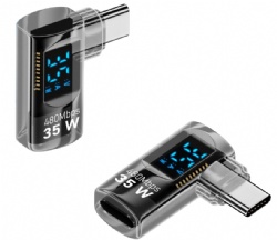 35W 90 Degree USB C Male to Light-ning Female Adapter for Laptop & iPhone & iPad & MacBook