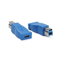 usb c female to USB 3.0 B printer data transfer power charge adapter for hard disk