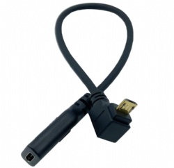 USB Type-C Female to 90 Degree Angled Micro USB Male Data Sync and Charging Cable for Tablet & Mobile Phone