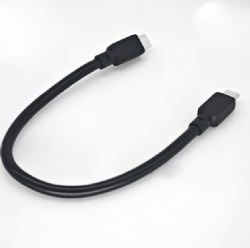 20cm USB C male to USB C power charge data transfer cable