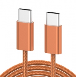 8K/60Hz240W nylon braid USB C male to USB C male cable
