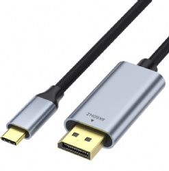 8K60HZ USB C male to Displayport  male video cable