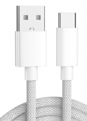 6A USB 2.0 A male to USB C male data transfer power charge colorful braid cable