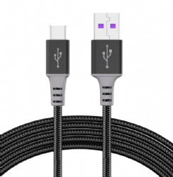 6A Type-C Fast Charging Cable, 66W PD All-Protocol Charging, Braided Nylon, Wide Pin Design, Built-in Smart Chip, Compatible with iPhone 15 Series, Samsung, Laptops, USB-C Devices