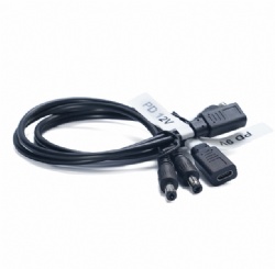 USB C Female PD QC Trigger Cable, 9V/12V DC 5521 Splitter Power Adapter, 3A 27W/36W Type C to Dual 5.5x2.1mm DC Barrel Jack Cord for Router, Modem, Speaker, Projector, 30cm (Custom Length Available)