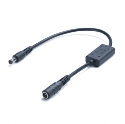 5521 Female to Male DC Step-Down Power Cable, 5.5x2.1mm DC Male-Female Extension Cord, DC 5V-25V Input to 5V Fixed Output, 3A 15W LED Monitor Power Cable for Security Camera, Dash Cam, 30cm (Custom Length Available)