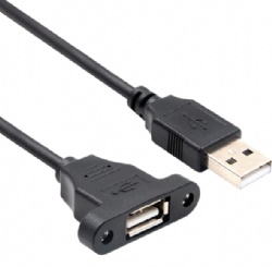 USB 2.0 Extension Cable with Screw Holes