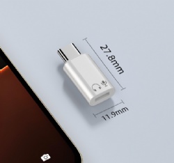 USB C to lightning headphone audio adapter