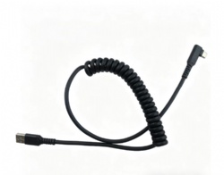 USB 3.0 Coiled Spring Cable | Retractable High Elasticity PU Spiral Cable | Multi-Core Power & Data Cord 