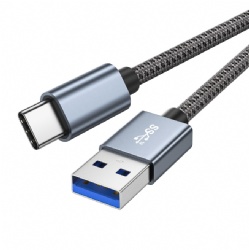 USB3.0 Cable 10Gbps Braided Jacket a to c 60W Charging Cord