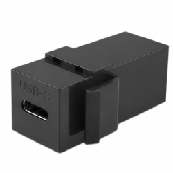 20Gbps USB-C Female to Female Panel Mount Module, 240W PD3.1 EPR Fast Charging, 8K@60Hz Video, USB 3.2 Gen2x2 Pass-Through Wall/Desk/Cabinet Snap-in Type-C Extension Adapter 