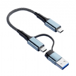 Premium 100W PD USB 3.1 Gen 2 Cable | 10Gbps Ultra-Fast Data Transfer & 4K@60Hz Video Output | High-Performance 2-in-1 SSD Hard Drive Cable for MacBook, iPad, Samsung & Pro Displays