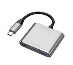 3-in-1/4-in-1 USB-C Hub with 4K HDMI, 100W PD Charging & USB 3.0 Port, Aluminum Alloy Portable Docking Station for Laptop/Tablet/Smartphone - OEM/ODM Factory Direct