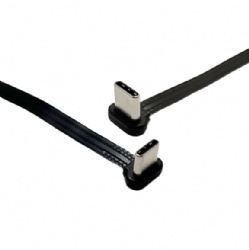 Ultra-Flexible 240W PD3.1 Full Featured FPC USB-C Cable - 10Gbps Data Sync & 4K Video - Up/Right Angle Male to Male & Male to Female Extension for Portable SSD, Power Bank, MacBook - OEM Factory