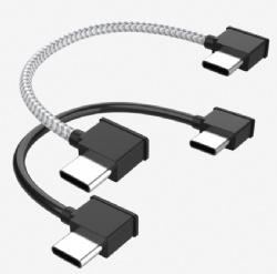Drone Remote Controller Cable, [90 Degree] High-Speed Data Sync Cord Compatible with DJI Mavic 3/Mini 4 Pro/Air 3, Phone/Tablet to RC Adapter - 12 Inch / 6 Inch.
