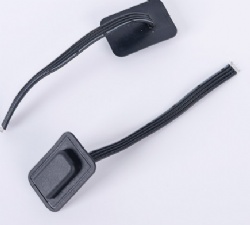4 Core Flat Sewable Type C Female Socket Cable 1.3mm OD PVC Wire 0.15m Custom Length Sew On USB-C Power Cord for Heated Waist Belt Heated Garment Physical Therapy Equipment